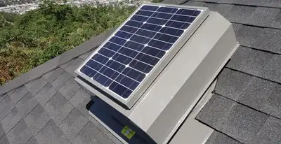 attic fan installation services with energy-efficient roof-mounted ventilation system in Overland Park, KS