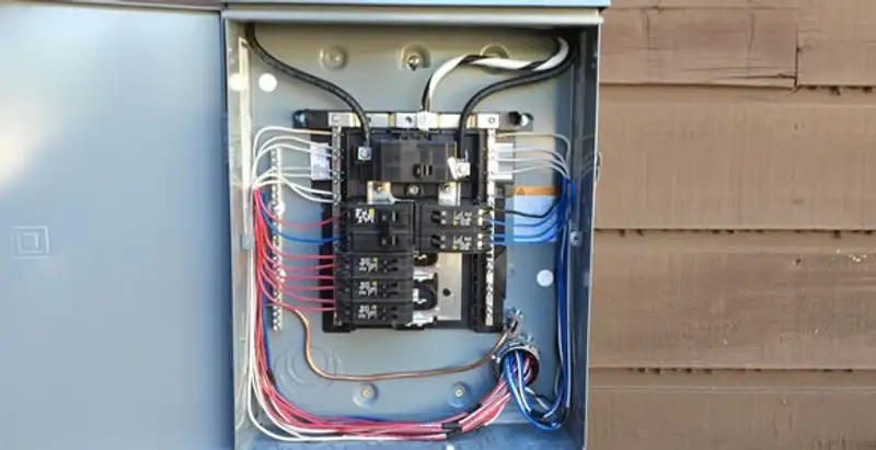 electrical panel upgrade service featuring newly installed electrical panel wired by licensed electricians in Overland Park, KS