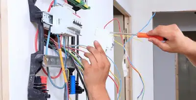 electrician services performing residential electrical panel wiring in Overland Park, KS