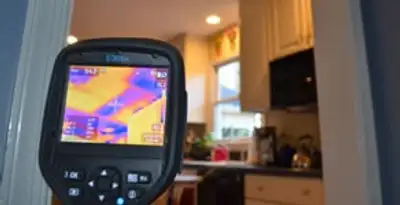 home energy audit service using thermal imaging to evaluate electrical efficiency inside a home in Overland Park, KS