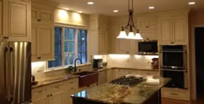 Recessed lighting installation enhancing interior lighting by professional electricians in Overland Park, KS