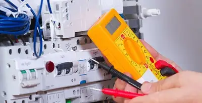 Residential electrician testing home electrical panel for safety and performance in Overland Park, KS