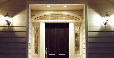 security light installation services with professionally installed entryway lighting in Overland Park, KS